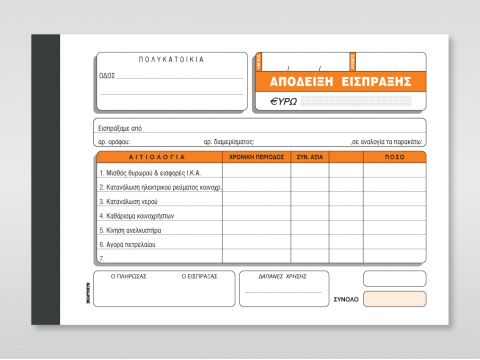 Απόδειξη Είσπραξης Δαπανών Πολυκατ. (Κοινόχρηστα)