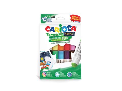 Μαρκαδόροi CARIOCA TEMPERELLO FABRIC 10 Υφάσματος