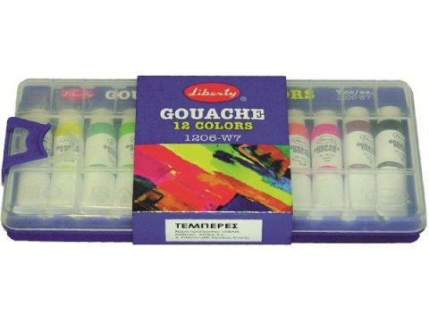 Τέμπερες Liberty των 12 τεμαχίων 7ml χρωματιστές