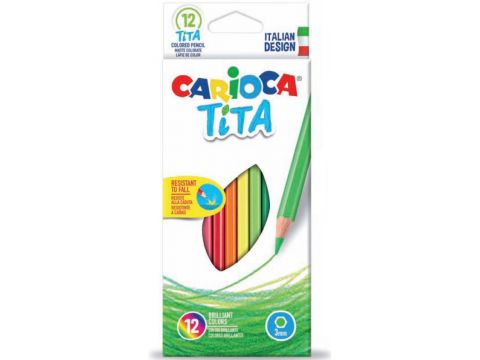 Ξυλομπογιές Carioca Τita 12 τεμαχίων