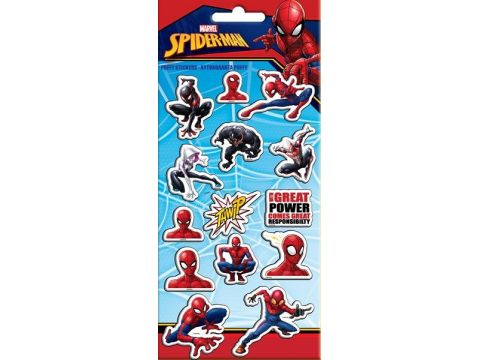 Αυτοκόλλητα stickers puff spiderman 10x22cm