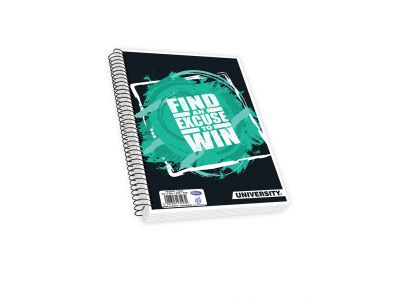 Τετράδιο Skag Σπιράλ SUPER UNIVERSITY PP17Χ25 ΔΙΑΦ. ΕΞΩΦ 3Θεμάτων Διάφορα σχέδια  Ν.123