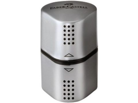 Ξύστρα Faber Castell 183800 TRIO BOX GRIP GREY