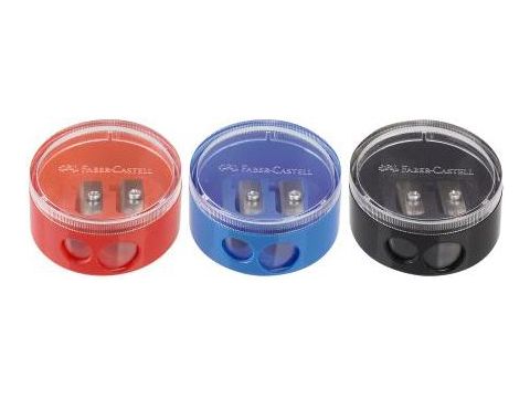 Ξύστρα Faber Castell 185418 Πλαστική Διπλή