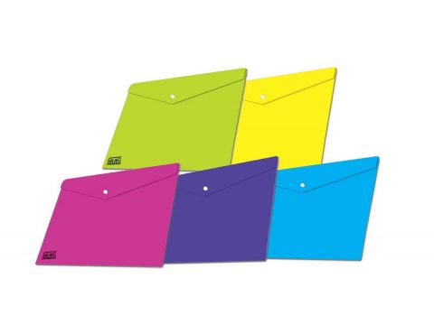 Φάκελος Skag System Πλαστικό P.P. A4 με Κουμπί Fancy χρώματα