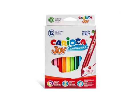 Μαρκαδόροι Ζωγραφικής Carioca Joy Superwashable  12 τεμαχίων