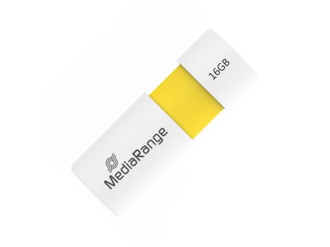 MediaRange USB 2.0 Flash Drive Color Edition 16GB (Yellow)