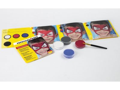 Χρώματα προσώπου Eberhard Faber Νερομπογιές και Πινέλο 4 Χρώματα 