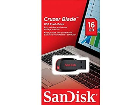 SanDisk Cruzer Blade USB 2.0 Flash Drive 16GB