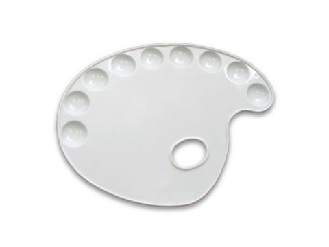 Παλέτα Πλαστική Οβάλ 9 Θέσεων