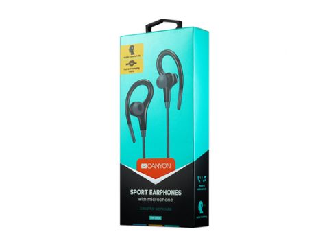 Ακουστικά Canyon Wired Sport Earphones With Microphone 3.5mm