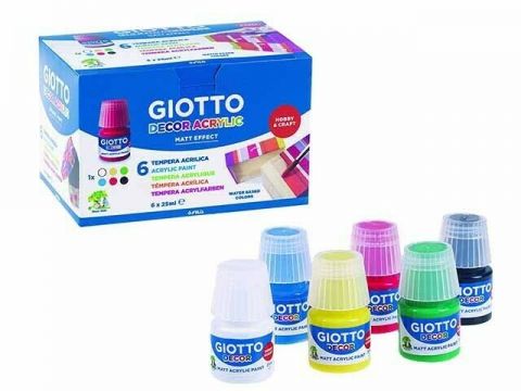 Ακρυλικά Giotto 25ml 6 τεμαχίων