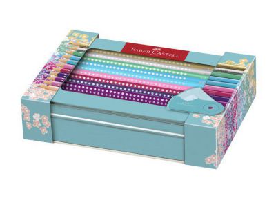 Faber-Castell Ξυλομπογιές  Μεταλική Κασετίνα σετ 20 τεμαχίων + Ξύστρα 201641