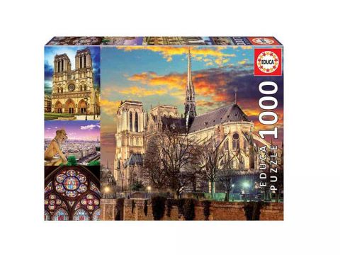 EDUCA Παζλ 1000 Τεμαχίων NOTRE DAME COLLAGE