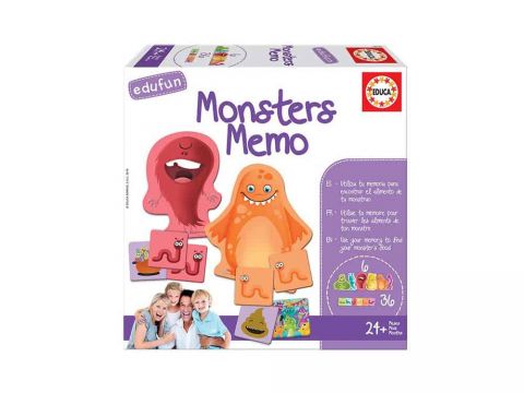 EDUCA Παζλ 24 MONTHS Monsters Memo