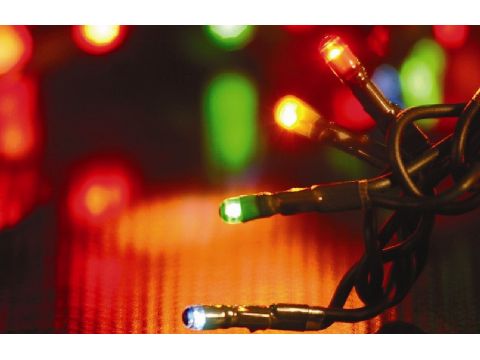 Φωτάκια Χριστουγεννιάτικα Epam 180 LED Με Πρόγραμμα Πολύχρωμο Φως/Πράσινο Καλώδιο 31V 12 μέτρα