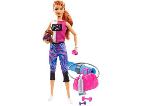 Mattel Barbie Wellness Ημέρα Ομορφιάς Fitness Κούκλα - Γυμναστική