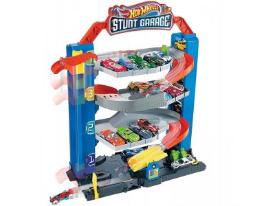 Mattel Λαμπάδα Hot Wheels City Stunt Γκαράζ Play Set