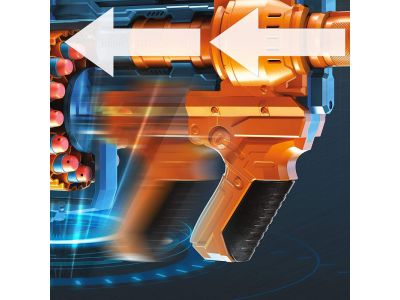 Hasbro Nerf Elite 2.0 Commander Rd-6 Blaster, 12 Official Nerf Darts