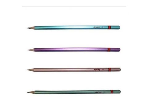 Rotring Μολύβι Wooden Pencil Metallic HB ( 4 Χρώματα)
