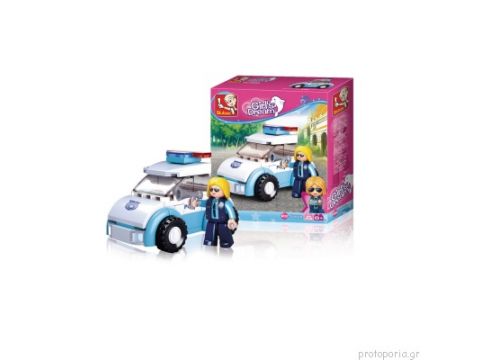 Sluban Police Woman with Police Car