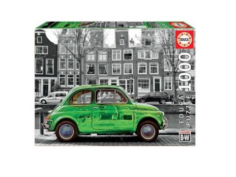 EDUCA Παζλ 1000 CAR IN AMSTERDAM – COLOURED B&W