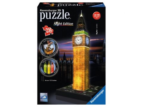 Ravensburger Παζλ 3D 216 τμχ Big Ben Νυχτερινή Έκδοση