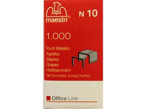 Maestri Roma Σύρματα Συρραπτικού Νο.10 1000τμχ