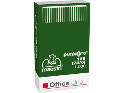 Maestri Roma Σύρματα Συρραπτικού Νο.126 (24/6) 1000τμχ