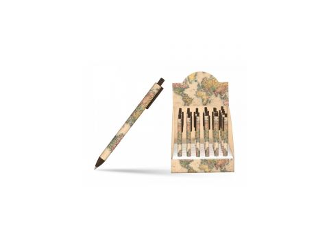 Total Gift Στυλό XL1817 Maps Με Κουμπί