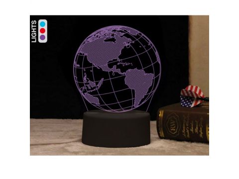 I-Total Λάμπα LED 3D Υδρόγειος 