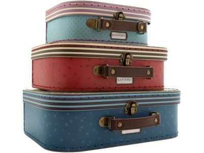 Santoro Gorjuss - Σετ παιδικής βαλίτσας - Rosebud / Red Riding 