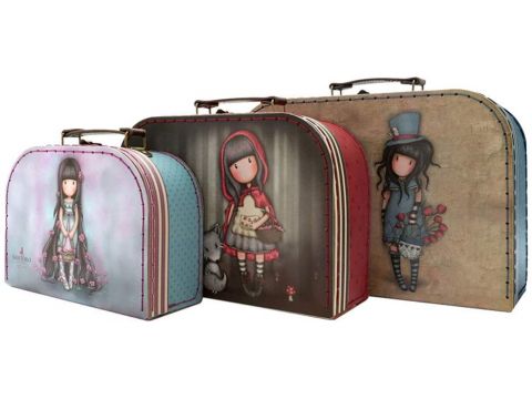 Santoro Gorjuss - Σετ παιδικής βαλίτσας - Rosebud / Red Riding 