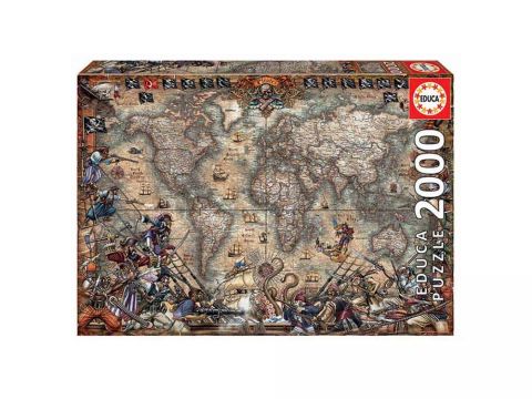 EDUCA Παζλ 2000, PIRATES MAP, 1 τμχ
