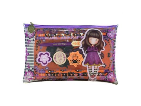 Santoro London Gorjuss Fiesta Σχολική Κασετίνα Και Σετ Σχολικών 9 Τεμαχίων - Cobwebs 