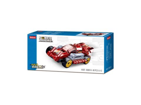 Sluban Power Bricks Fast Red