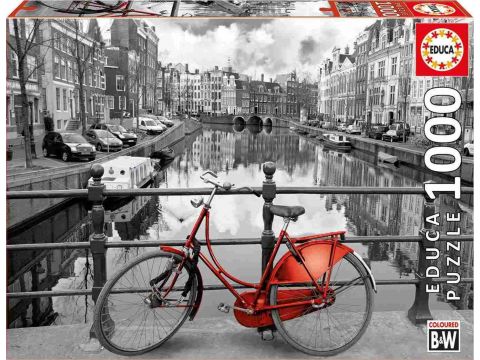 EDUCA Παζλ 1000, AMSTERDAM, B&W, 1 τμχ
