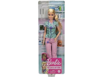 Mattel Barbie Nurse Blonde Κούκλα Νοσοκόμα 30 Εκ.,GTW39, 1 τμχ