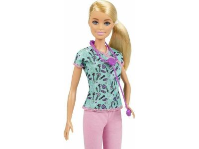 Mattel Barbie Nurse Blonde Κούκλα Νοσοκόμα 30 Εκ.,GTW39, 1 τμχ