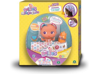 GIOCHI PREZIOSI Bellies Κουκλάκια Μπεμπάκια Και Μπαντάνα Δωροπακέτο - 4 Σχέδια, BEE00011, 1 τμχ