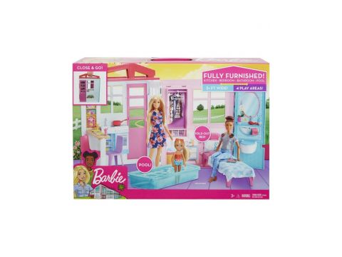 Mattel Barbie Νέο Σπιτάκι - Βαλιτσάκι, FXG54, 1 τμχ