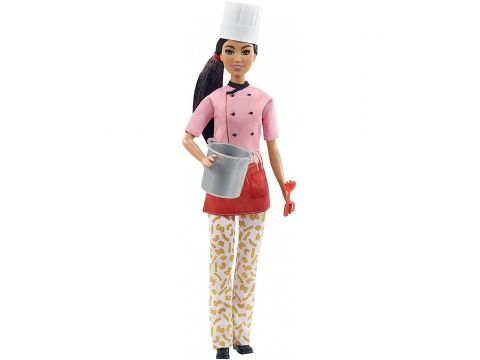 Mattel Barbie Pasta Chef Μελαχρινή Κούκλα (30,40-Cm) Σεφ, GTW38, 1 τμχ