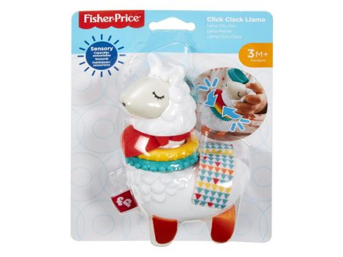 Fisher-Price Click Clack Llama Ζωάκια Κουδουνίστρες - Λάμα, GHL23 / FXC20, 1τμχ