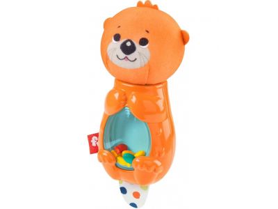 Fisher-Price Hungry Otter Rattle Ζωάκια Κουδουνίστρες - Βίδρα, GHL23 / FXC21, 1 τμχ