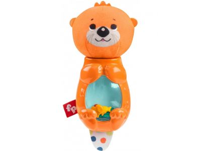 Fisher-Price Hungry Otter Rattle Ζωάκια Κουδουνίστρες - Βίδρα, GHL23 / FXC21, 1 τμχ