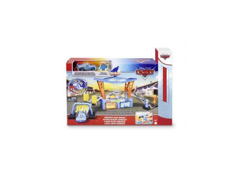 Mattel Λαμπάδα Disney Pixar Cars Color Changers Dinoco Car Wash Car Vehicle Playset,GTK91, 1τμχ