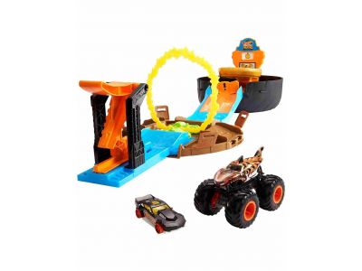 Mattel Λαμπάδα Hot Wheels Monster Trucks Stunt Tire Πίστα Σούπερ Ρόδα, GVK48, 1 τμχ