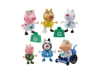 GIOCHI PREZIOSI Peppa Pig Σετ Φιγούρων Γιατροί, PPC95000, 1τμχ