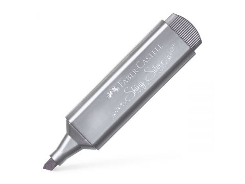 Faber-Castell Μαρκαδόρος Υπογράμμισης TEXTLINER METALLIC 46, Ασημί, 154661, 1 τμχ