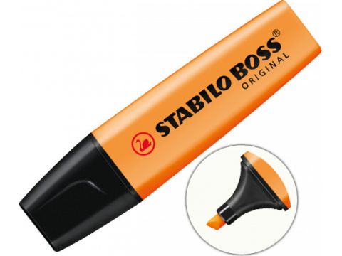 Stabilo Boss Original  Μαρκαδόρος Υπογράμμισης Orange 5mm, 70/54, 1 τμχ 